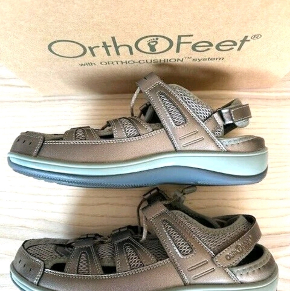 OrthoFeet New Verona Sandals 11.5 Wide - Picture 7 of 12